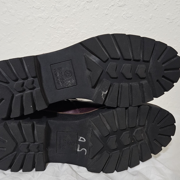 Blondo maroon low wedge winter boots size 7 - Picture 7 of 8